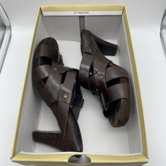 Trueflex Brown Open Toe Sandal Size 8.5 Kohls Box ID 875 - Picture 8 of 11